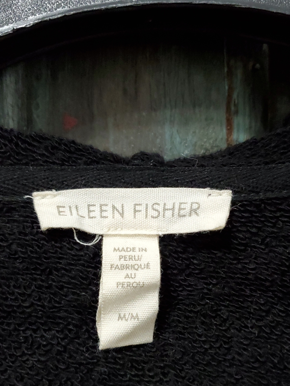 Eileen Fisher Organic Cotton French Terry Hooded Top, Size Medium,  NWOT - Picture 7 of 11